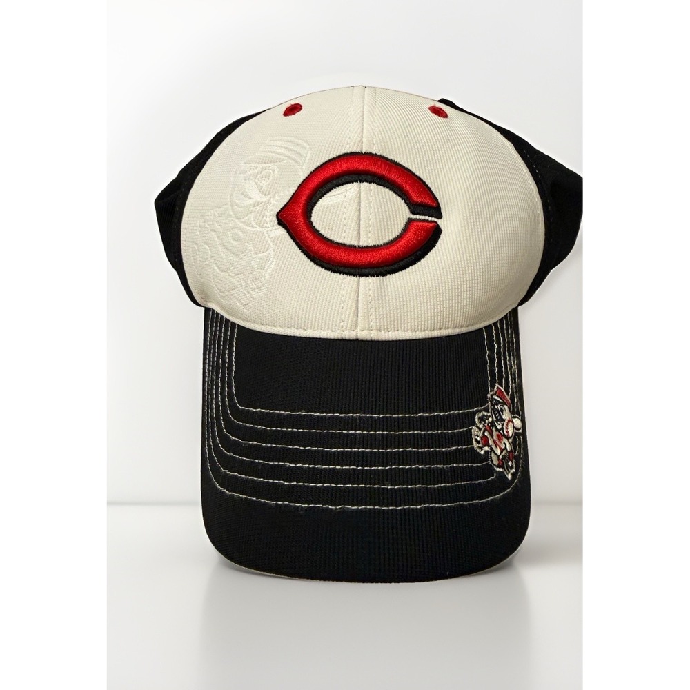 Cincinnati Reds Fan Favorite MLB Strapback Hat Cap Mr Redlegs Mascot Two Tone